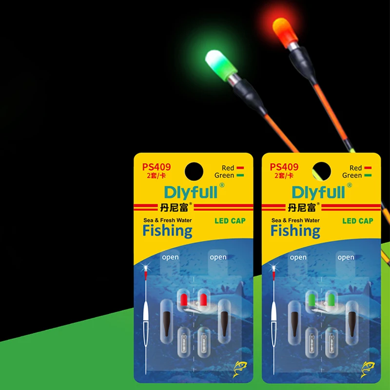 

Electronic Light Stick Set LED Light + Green/Red Glow Stick Night Fishing Accessory with CR311 Battery