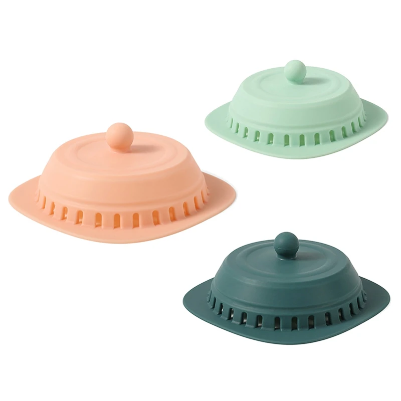 

Home Sink Silica Gel Filter Bathroom Take Shower Floor Drain Cover Universal Prevent Hair Clogging Deodorant