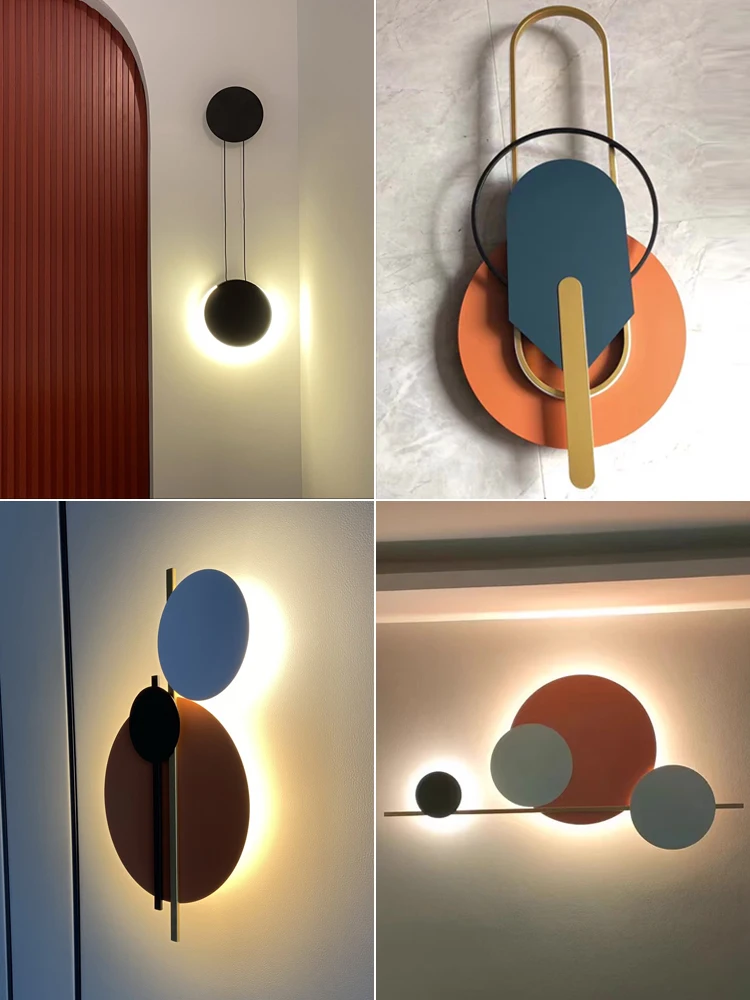 Креативное домашнее украшение современные новые светодиодные настенные лампы