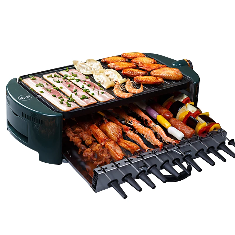 

360 Degree Automatic Rotating Barbecue Machine 220V/1800W Multi-Function Grill HRG2013 Barbecue Hot Pot Barbecue Skewers