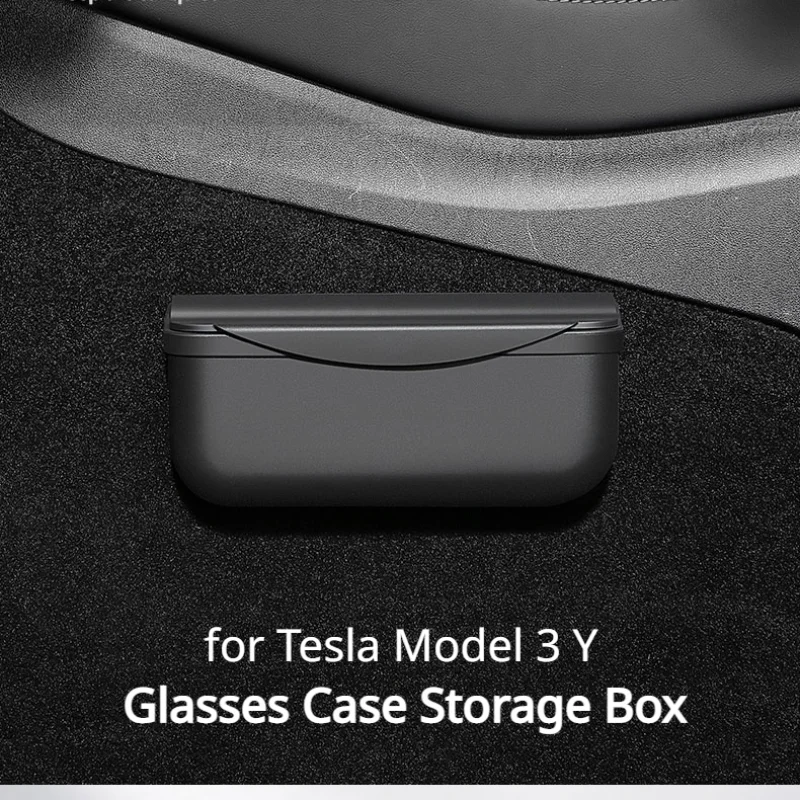 

Аксессуары для очков Tesla Model 3 Y, липкое сиденье, Скручивающиеся Боковые солнцезащитные очки, коробка для хранения карт, ТПЭ силиконовый липкий автомобильный Органайзер 2023