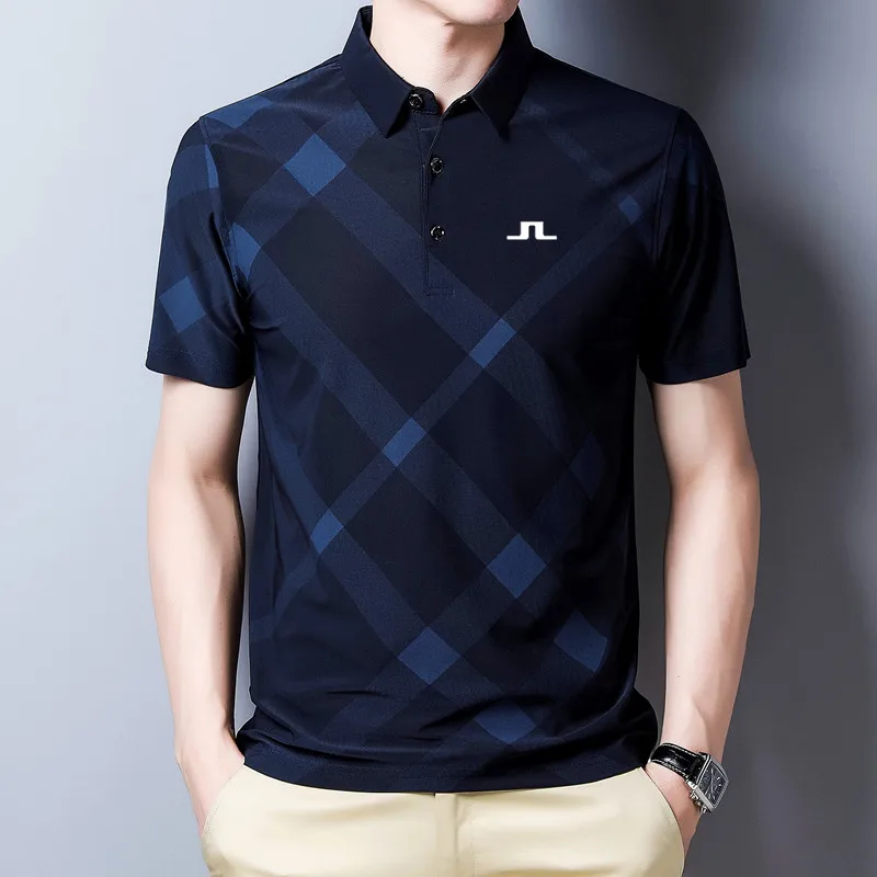 

Рубашка-поло мужская с коротким рукавом, тенниска для гольфа, повседневная майка, однотонная, лето 2022
