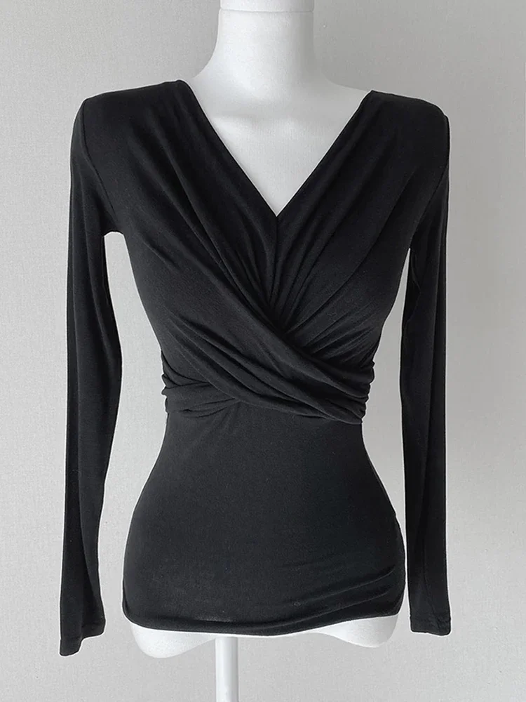 Женская одежда в корейском стиле весенне-осенняя сексуальная тонкая белая