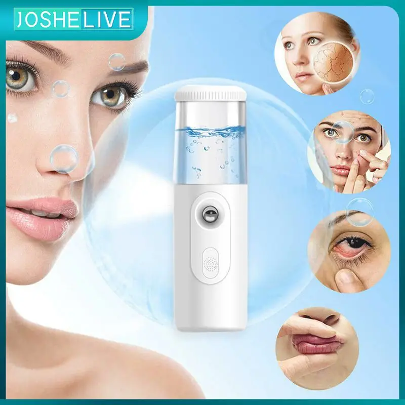 

30ML Mini Nano Facial Sprayer USB Nebulizer Face Steamer Humidifier Hydrating Wrinkle Anti-aging Women Beauty Skin Care Tools