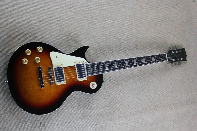 

Newest brown guitar, electric guitar LP Standard Guitar Left Handed Vintage Sunburst 141110