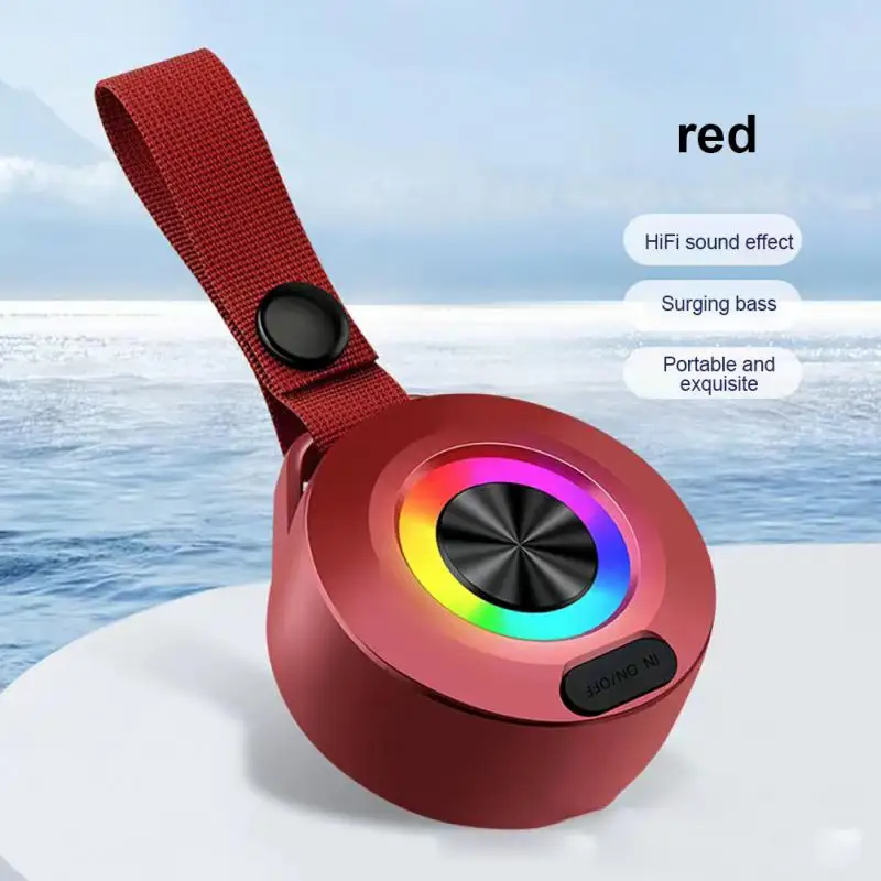 

Home Outdoor Radio Colorful Light Creative Subwoofer Waterproof High Sound Quality Camping Music Player Outdoor Speaker Audio