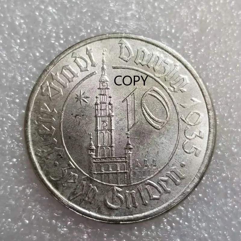 

Poland 1935 Silver Plated Brass Commemorative Collectible Coin Gift Lucky Challenge Coin COPY COIN