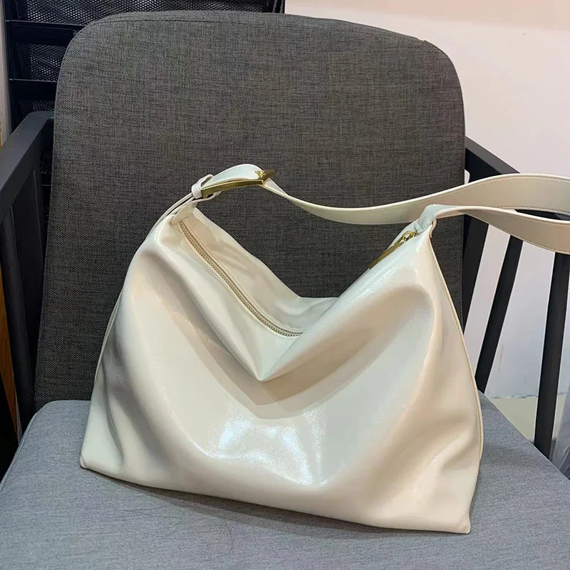 Сумка на плечо женская с молнией Модный повседневный вместительный саквояж