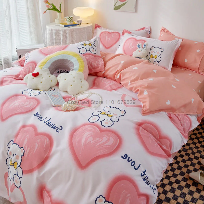 Постельное белье в скандинавском стиле для девочек мальчиков детей мультяшный