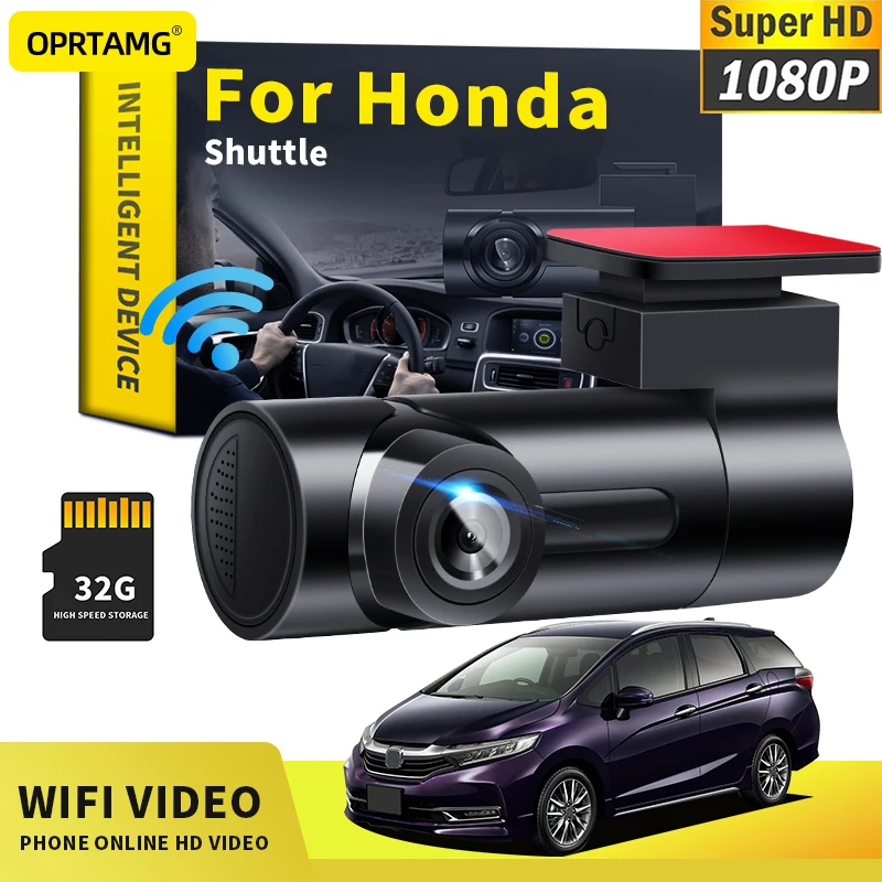 

OPRTAMG Car Dashcam Car DVR MSC 1080P HD Camera WiFi dash cam For Honda Shuttle 1994-2022 2021 2020 2009 Car Dashcam Auto Goods