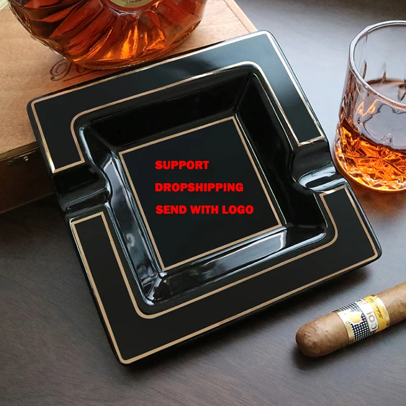 Классическая керамическая пепельница для сигар домашний держатель гаджеты