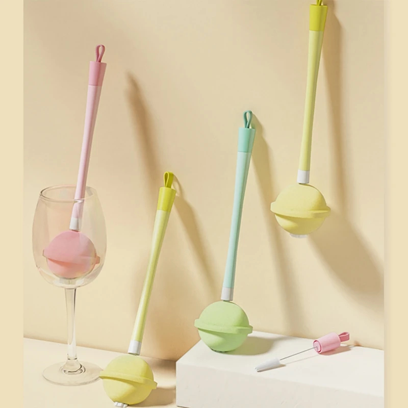

Sponge Cup Brush Detachable Cleaning Brush Milk Bottle Brush Long Handle Vacuum Cup Cleaning And Washing