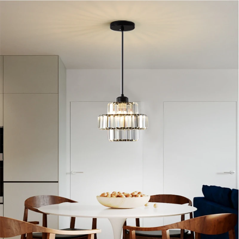 

Modern minimalist Nordic living room crystal lighting