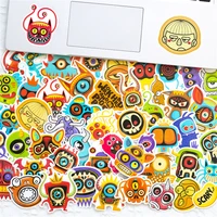 50pcs cartoon cute monster stickers for notebooks stationery kscraft personality sticker craft supplies scrapbooking material
