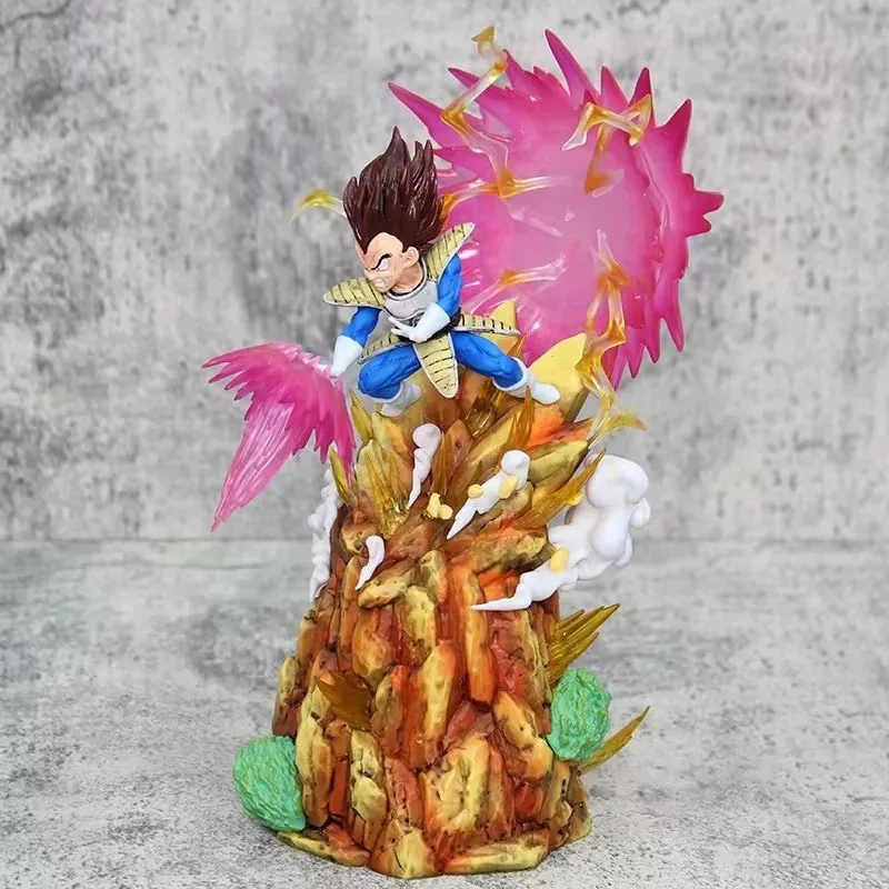 Аниме Dragon Ball Z Vegeta Bejīta Vs Son Goku Фигурка GK Pvc Can Emit Light Фигурки Статуя Коллекция Модель