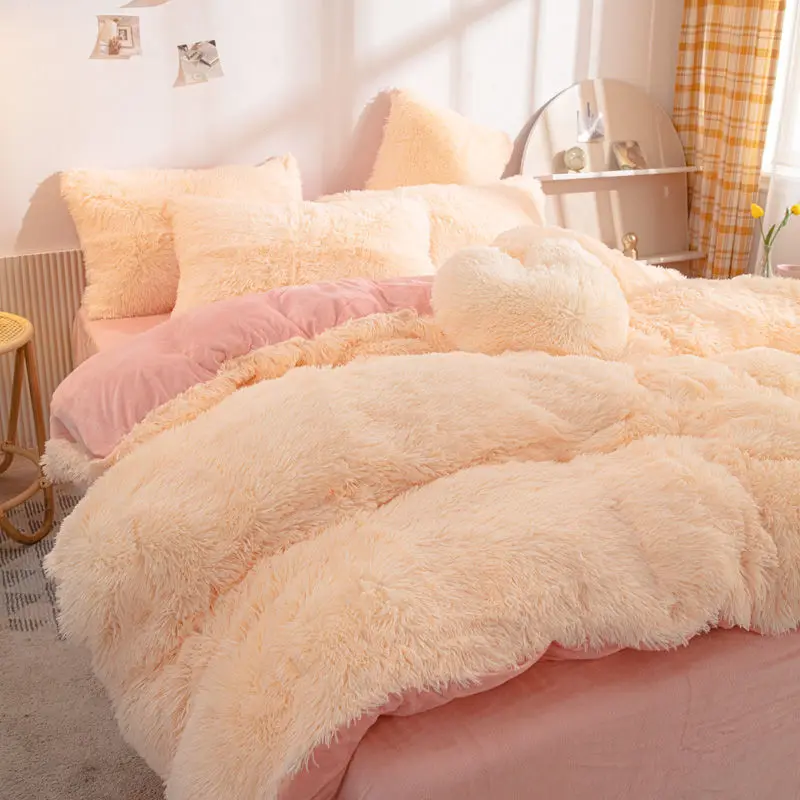 

Winter Sheep Wool Blanket Thicker Comforter Quilts Soft Machine Washable Microfiber Duvets Filler Very Warm Quilt Bedspread