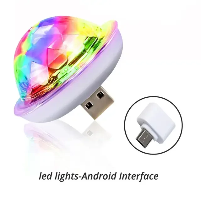 USB RGB Дискотека Dj Лампа Светодиодная панель Сценическое освещение Проектор Звук