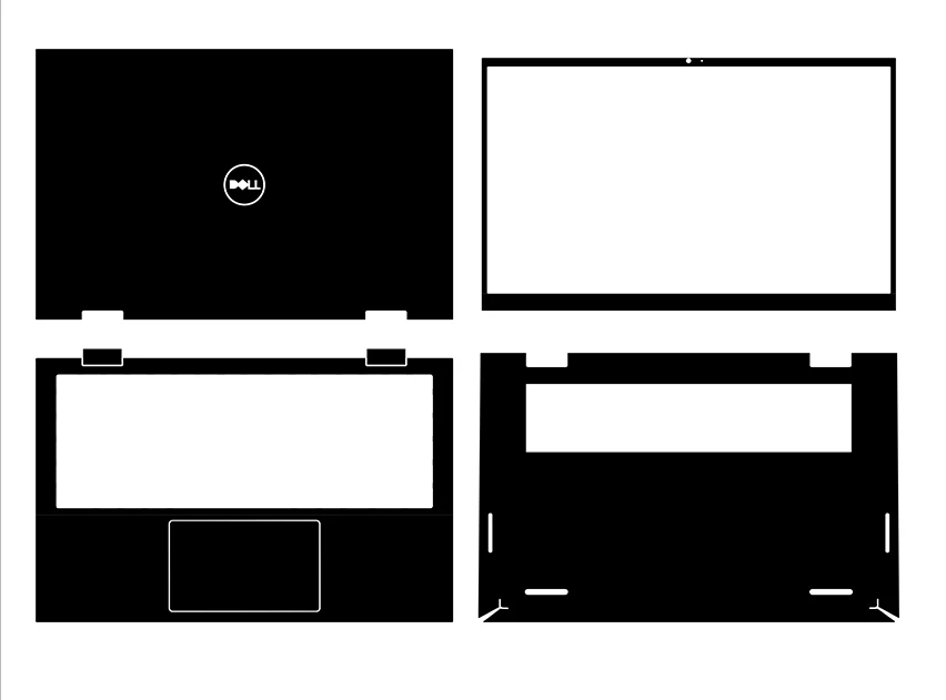 Наклейка для ноутбука из углеродного волокна KH наклейки защиты чехла Dell Inspiron 15 5410