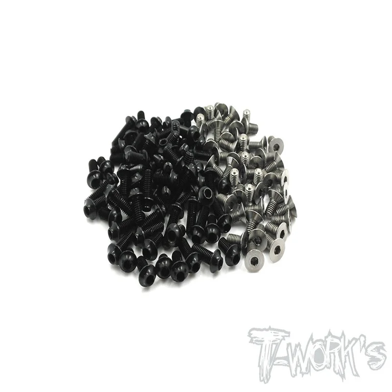 

Original T works TASS-MTC1 64 Titanium &7075-T6 Black Screw set 106pcs.(For Mugen MTC1) Rc part