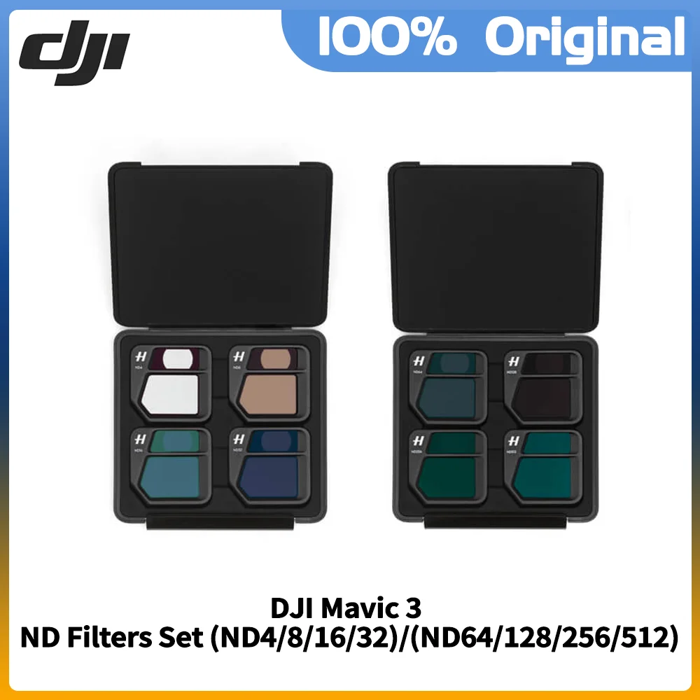 

Original ND Filters Set for DJI Mavic 3 ND64/128/256/512 Set / ND4/8/16/32 Set Precise Control Shutter Speed Genuine Accessories