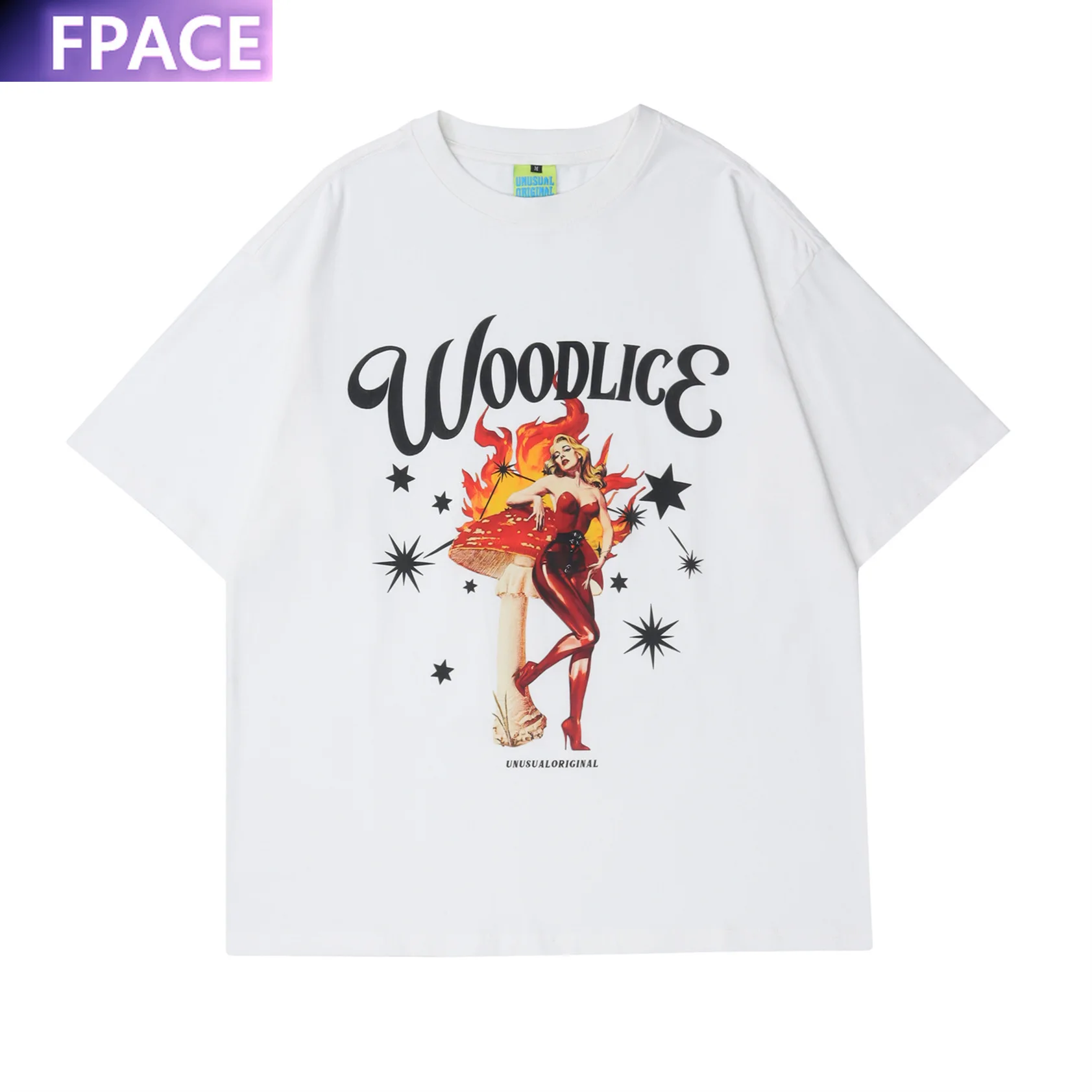 

Designer Original High Street Fashion Brand Tees Hot Dancing Girl Pattern Short Sleeve T-shirt Men's Women's Oversized Clothing