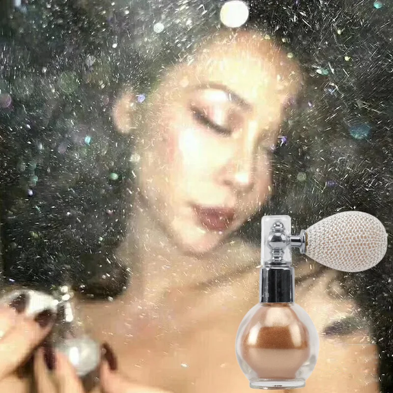 

Highlighter Makeup Body Glitter Powder Contouring Bronzer For Body Face Shimmer Texture Illuminator Spray Women Cosmetics 2022