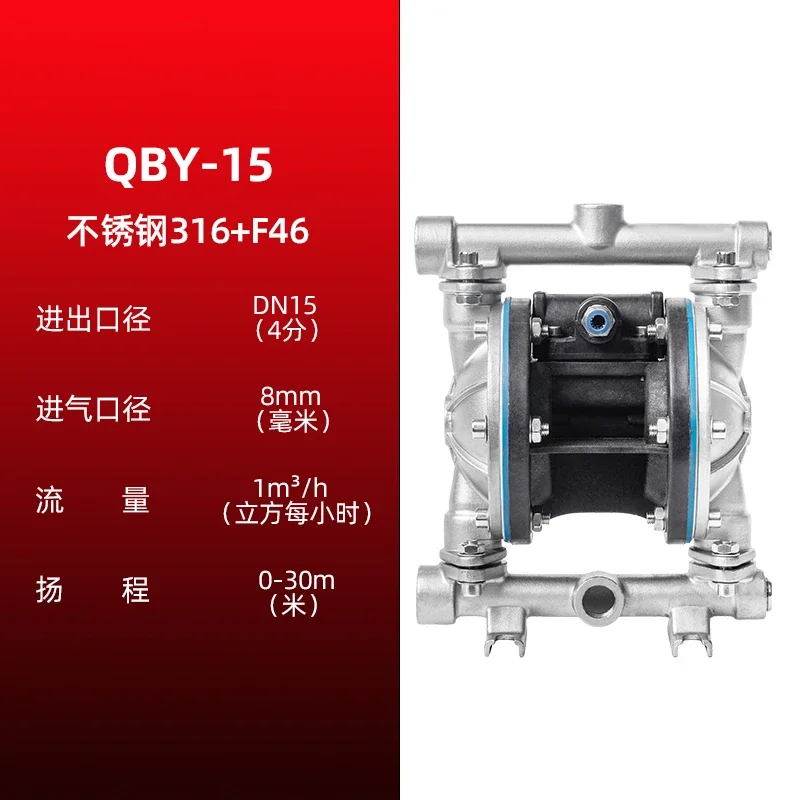 QBY10/15/20 Пневматический мембранный насос Чугун Алюминиевый сплав Резиновая