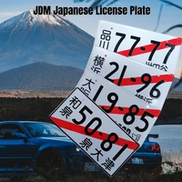 newest universal japanese license plate aluminum tag for jdm racing osaka 19 85 3d japan number plate car motorcycle accessories