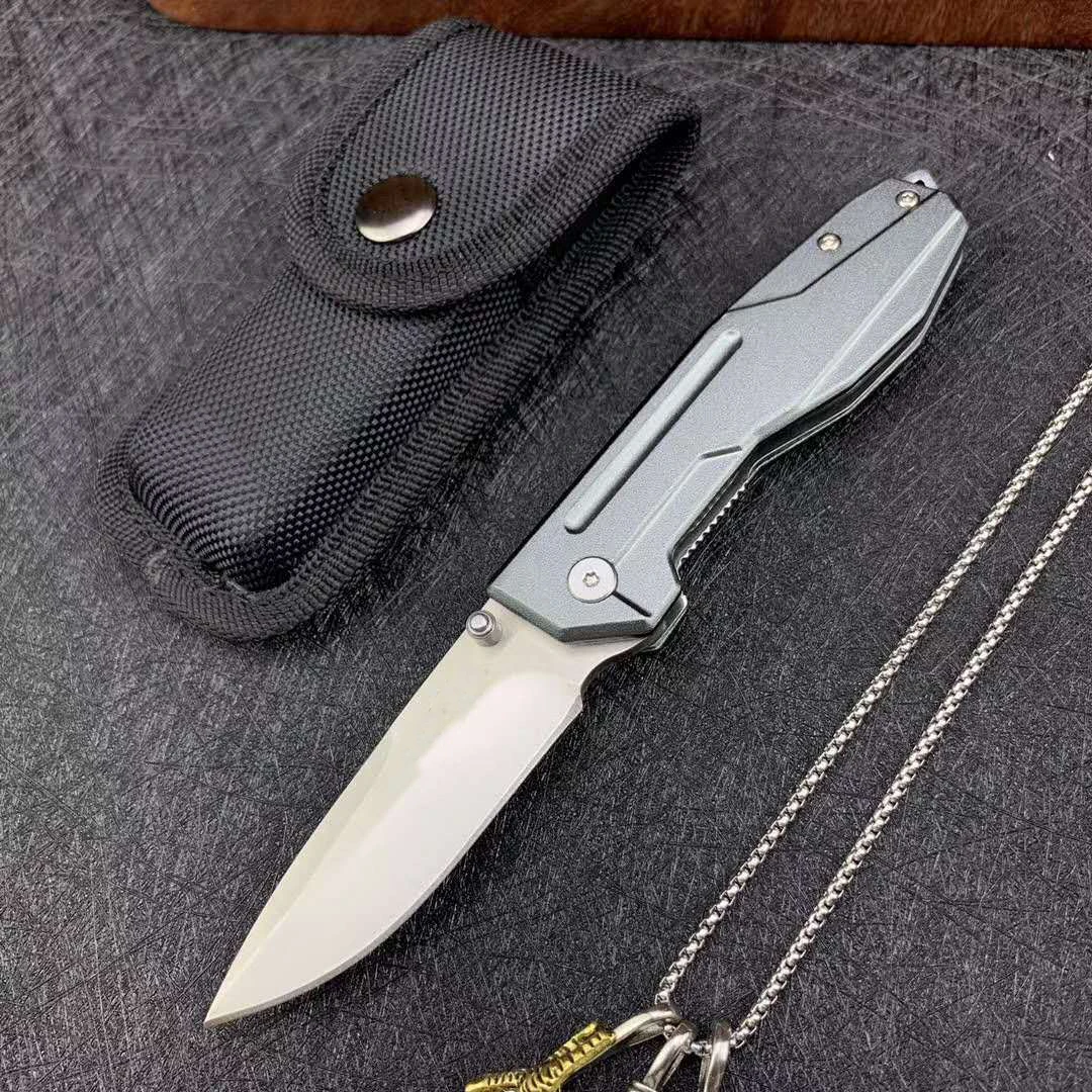 

Тактический складной нож с алюминиевой ручкой, карманный портативный Клинок для кемпинга и безопасности, инструмент для повседневного исп...