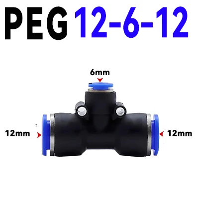

Пневматический быстросъемный соединитель PE PEG для шланга 4-16 мм