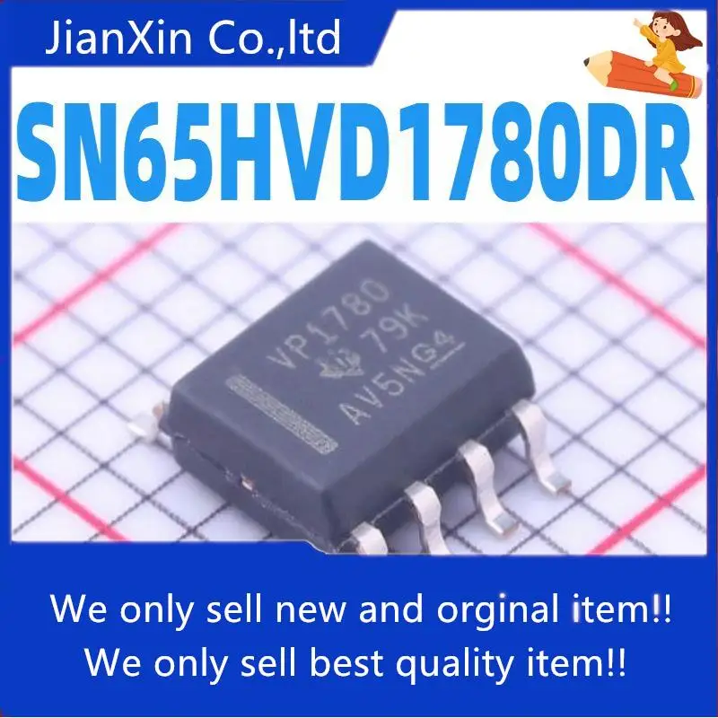 

10pcs 100% orginal new | SN65HVD1780DR SN65HVD1780 VP1780 SOP8 Transceiver IC Chip