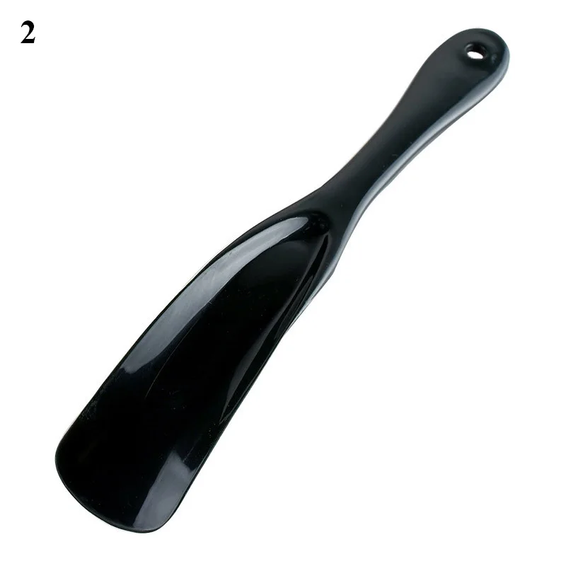 1 Pcs 16cm Professional Shoe Horns Black Plastic Shoe Horn Spoon Shape Shoehorn Shoe Lifter Flexible Sturdy Shoe Assistant