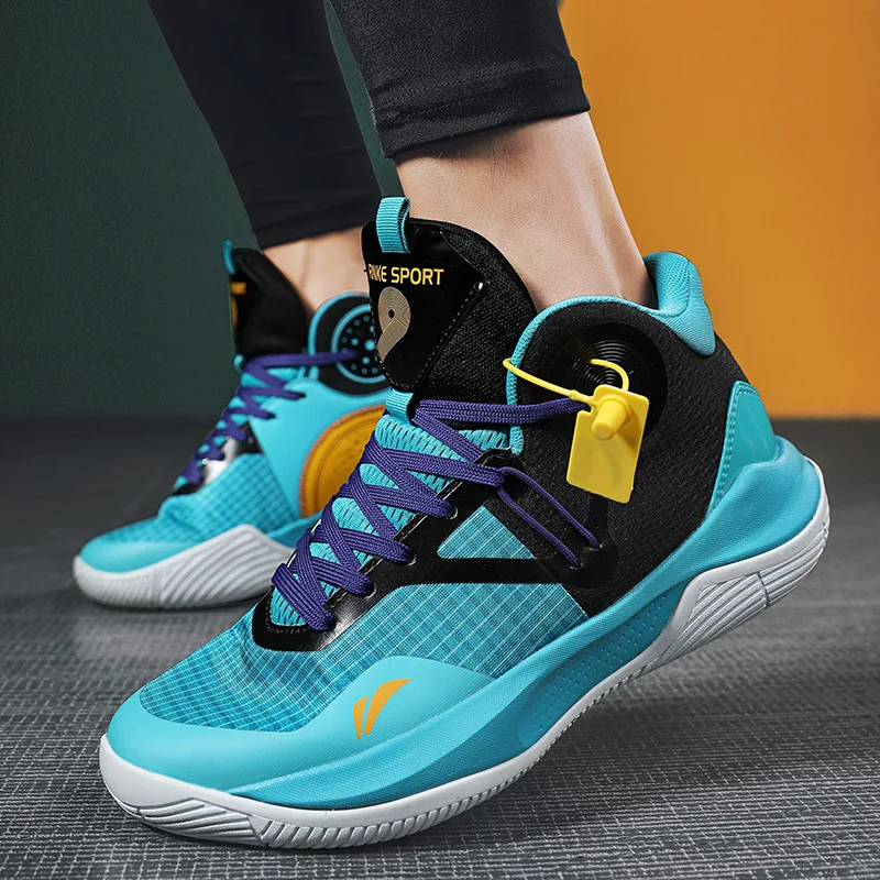 College Basketball Shoes for Men and Women Lightweight Breathable Cushioning High School Students Anti Slip Sports Training Shoe