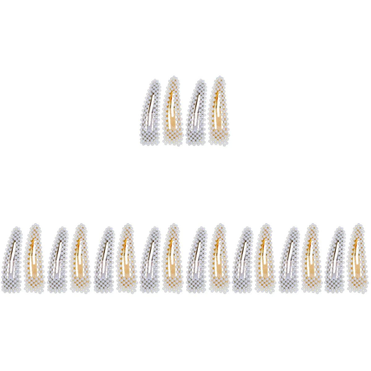 

20 pcs Pearl Hairpins Fashion Decorative Side Barrette Clips Hair Styling Clips for Girls