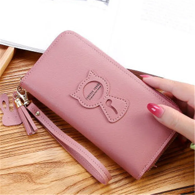 

Low Price Processing Hand Held Long Zipper Large Capacity Wallet Women Change Fashion Purses