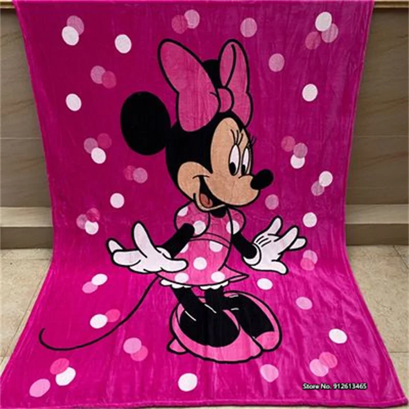 

Disney Mickey Minnie Pooh Bear Patterned Flannel Blankets 3D Digitally Printed Comfort Blankets For Children's And Baby Bedrooms