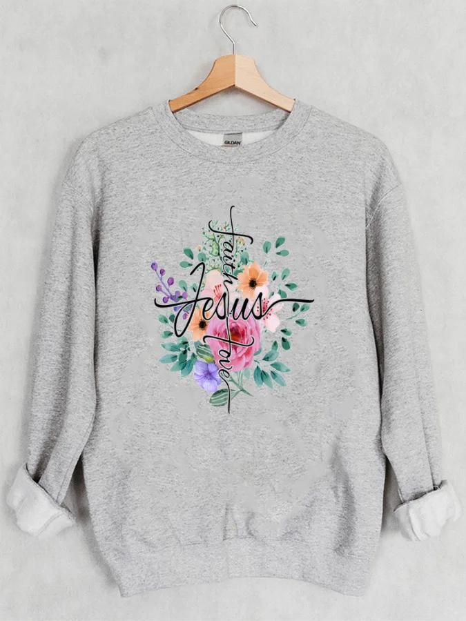 Женский Осенний пуловер с круглым