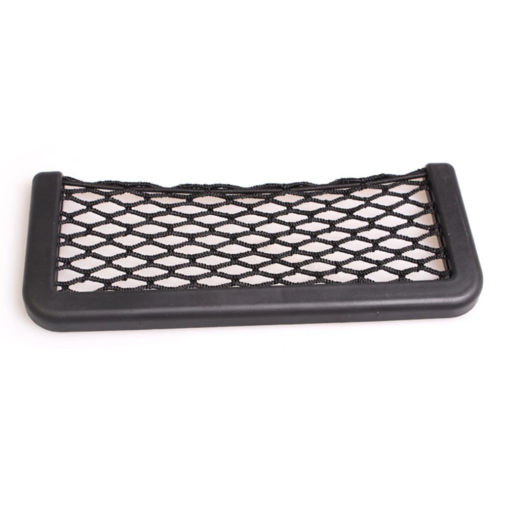

Pocket Organizer Net Bag 1 PCS 20*8CM ABS Accessories Black Car Seat Mesh