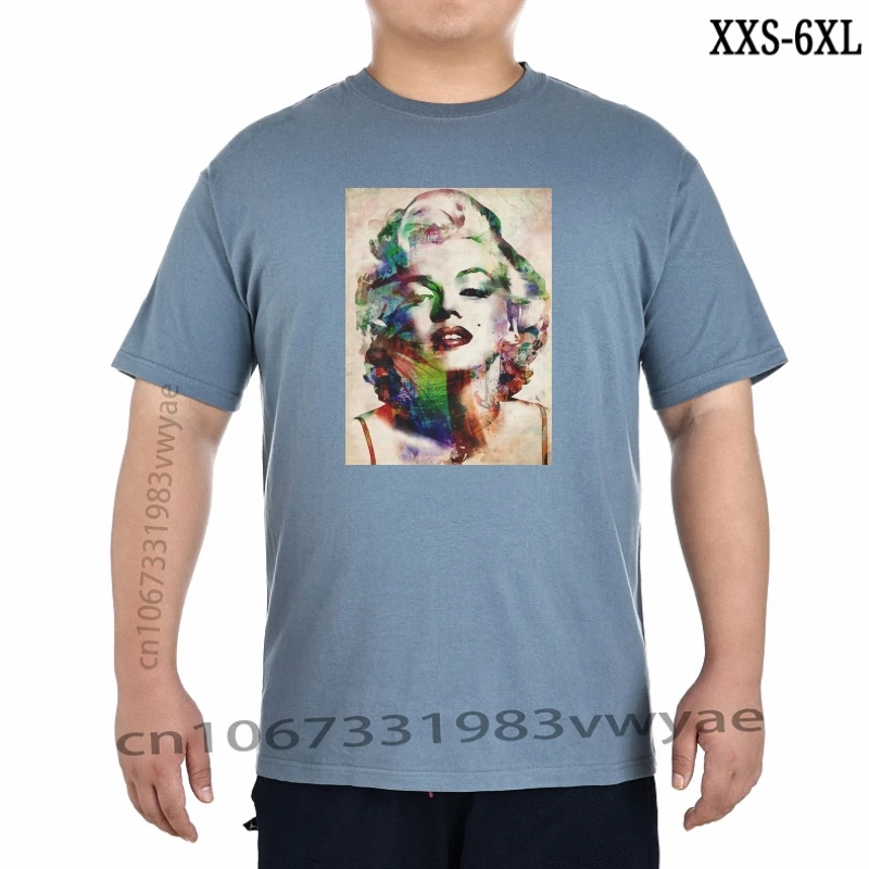 

Мэрилин Монро, американская сценица, светлые Мужские Знаменитые мужские футболки, 658, футболка большого размера