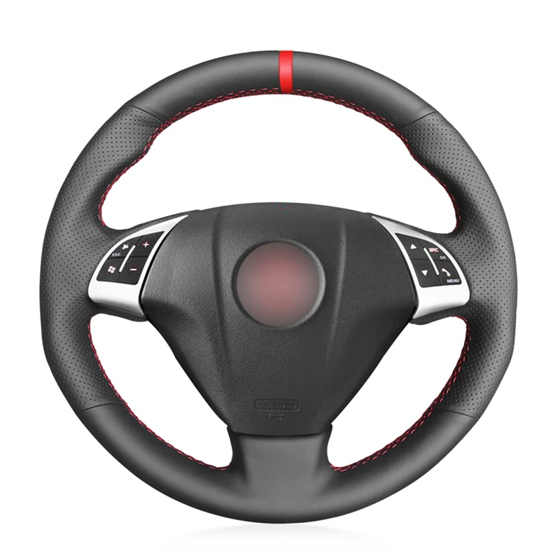 

Black Artificial Leather Car Steering Wheel Cover for Fiat Grande Punto Bravo Linea 2007-2019 Qubo Doblo Opel Combo