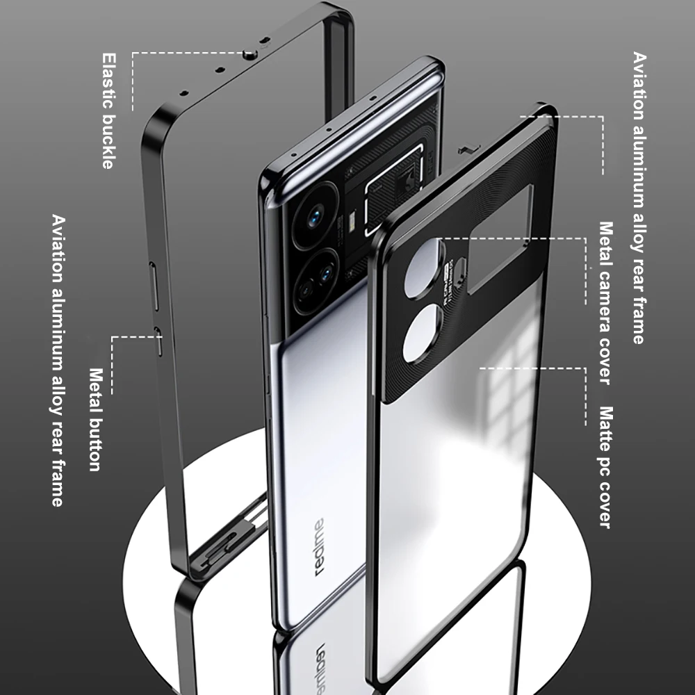 

Блестящая металлическая задняя крышка для Realme GT5