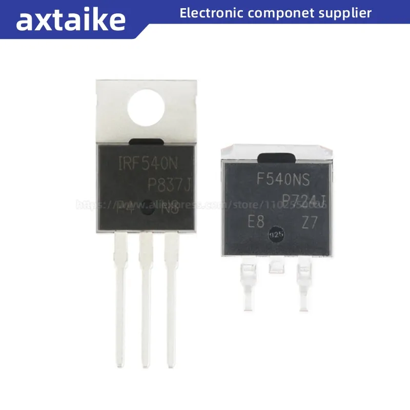 10 шт. IRF540 IRF540N IRF540NPBF IRF540NSTRLPBF IRF540NS F540NS TO-263 33A 100V SMD DIP N-channel MOSFET