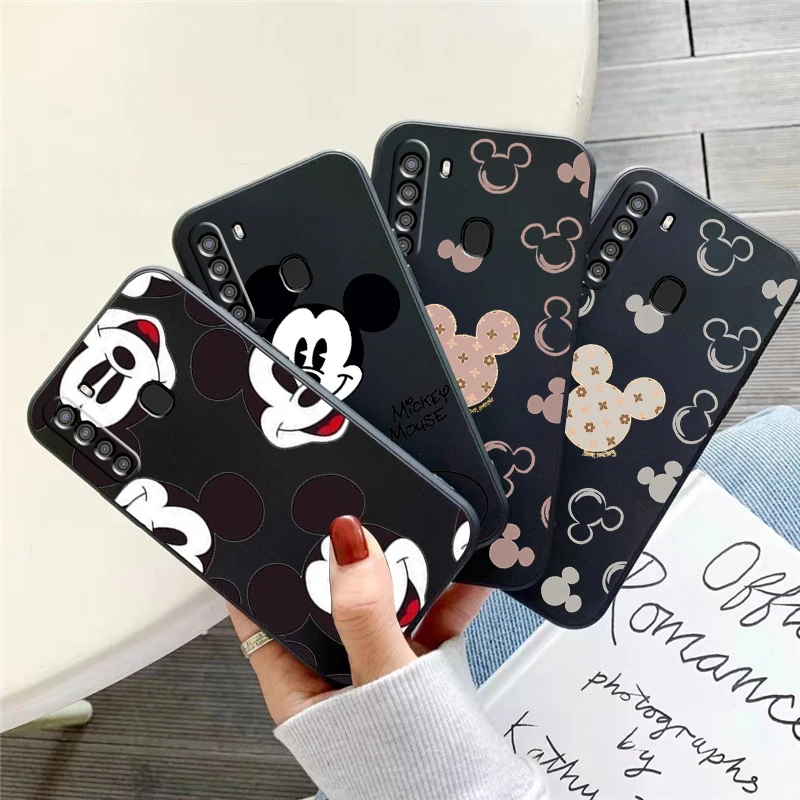 

Disney Mickey Mouse Phone Case For Samsung Galaxy A32 4G 5G A51 4G 5G A71 4G 5G A72 4G 5G Black Back Silicone Cover Coque