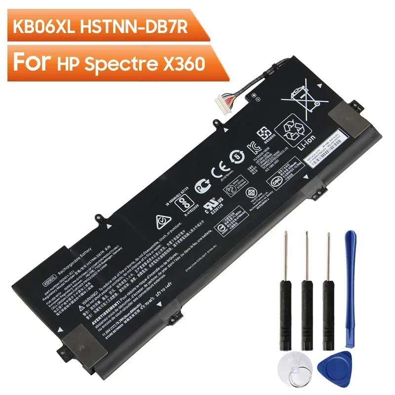 Фото Сменный аккумулятор для ноутбука KB06XL HSTNN-DB7R для HP Spectre X360 15-BL002XX серии HP Z6K96EA Z6K97EA Z6K99EA с инструментами №2