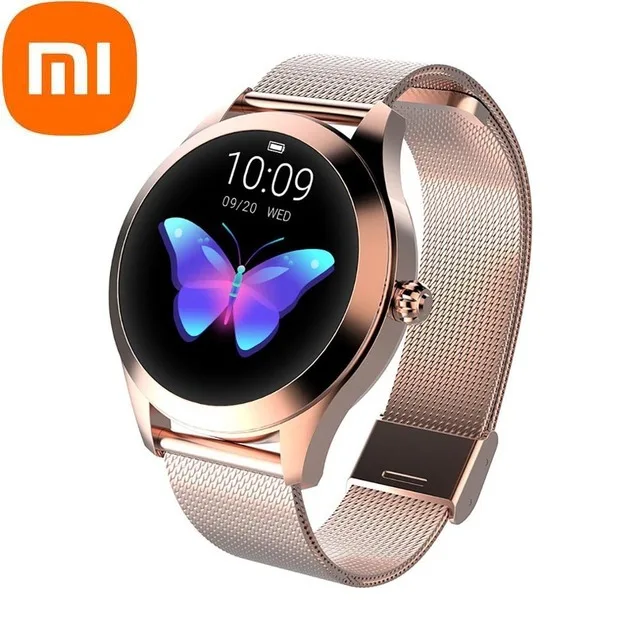 

Женские Модные Смарт-часы Xiaomi IP68, пульсометр, сообщения, звонки, напоминания, шагомер, калории, спортивные Смарт-часы Android IOS