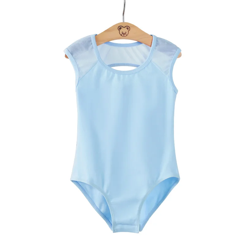 Ballet Leotards Dance Leotard Dancing Bodysuit Leotards Girls Cotton Splice Sleeveless Gymnastics Leotard