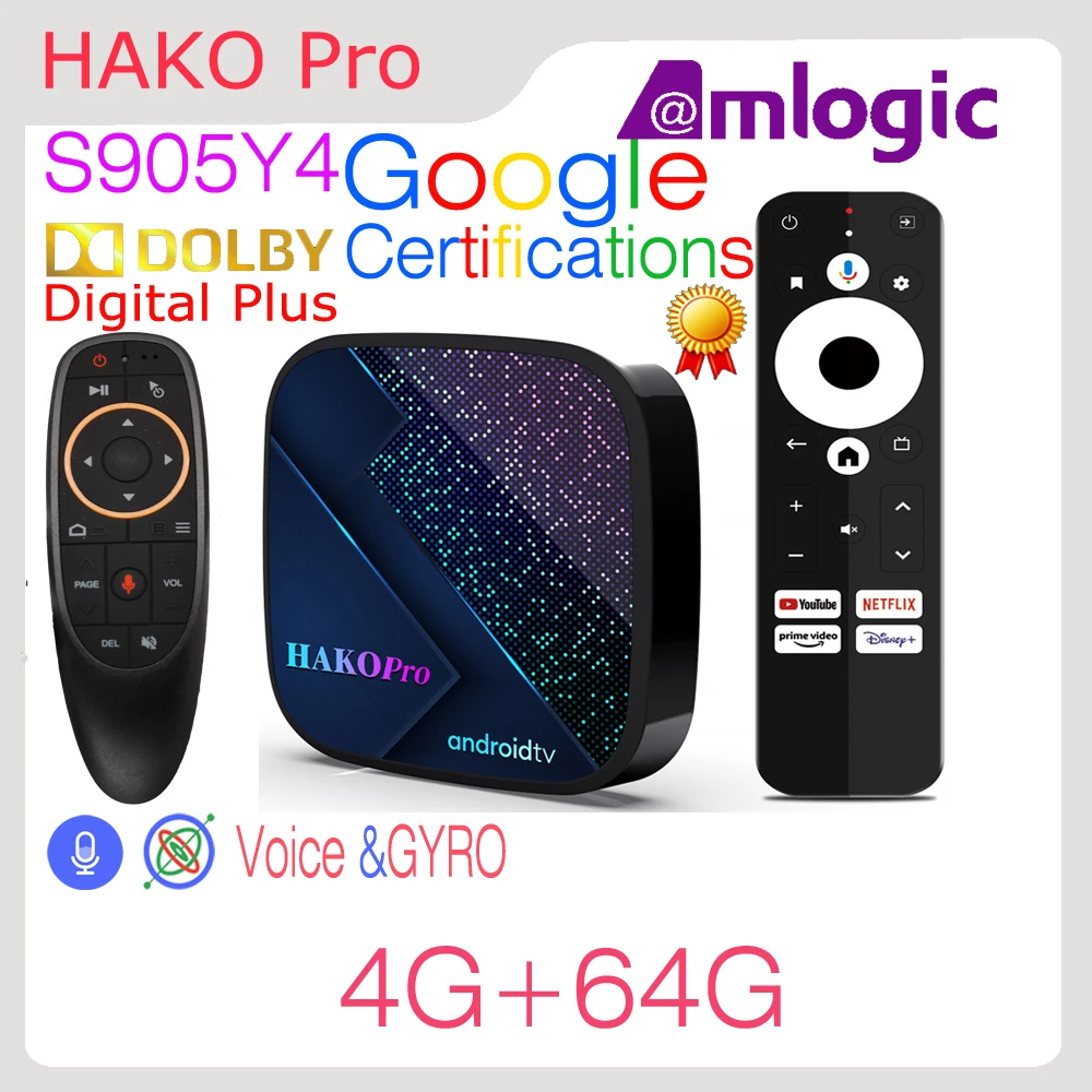 

Четырехъядерный процессор Amlogic S905Y4 2 ГБ 4 ГБ 16 ГБ 32 ГБ 64 Гб Dolby 100M LAN Двойной Wi-Fi BT5 4K HDR Smart TV Box Android 11 H96 MAX HAKO Pro