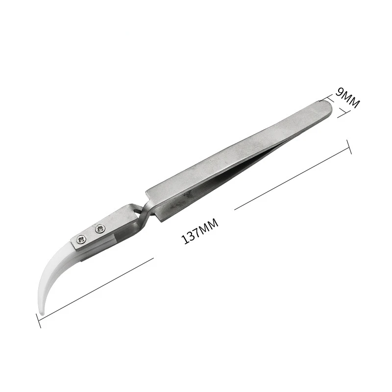 

1 шт. Пинцет обратной точности, керамический термостойкий набор инструментов для пайки с микросхемой и перекрестным замком, промышленные пинцеты