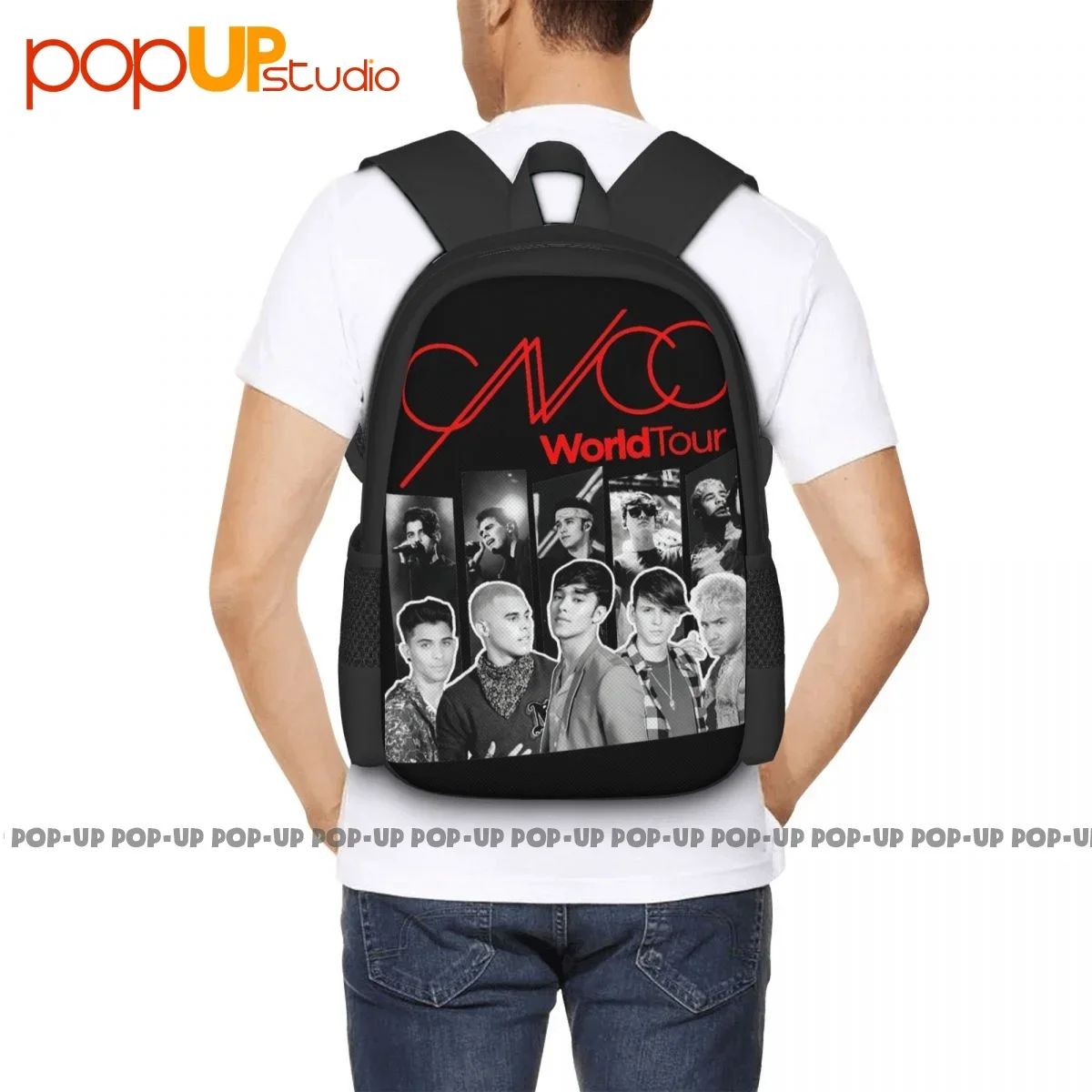 Рюкзак Cnco с логотипом American Boy Band World Tour вместительный тренировочный ранец для книг