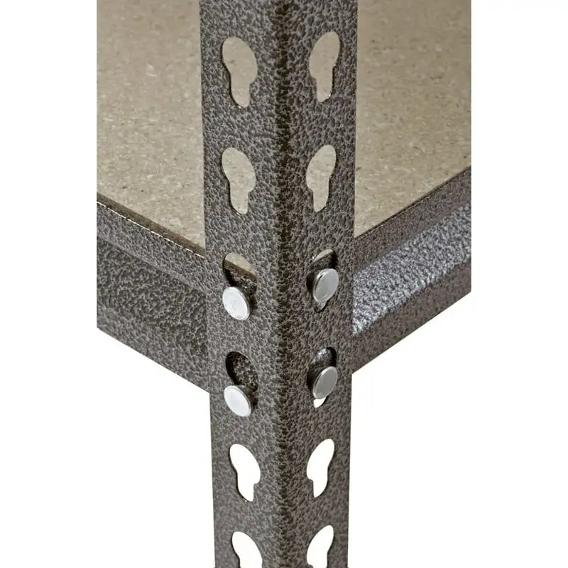 

Chic 24"D x 72"H 5-Shelf Steel Freestanding Shelves with Silver-Vein Finish, perfect for Sturdy Home Storage Organization Needs.